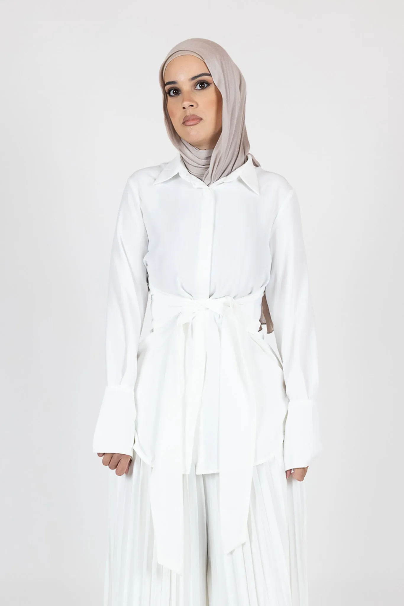Kulture Tie Waist Shirt